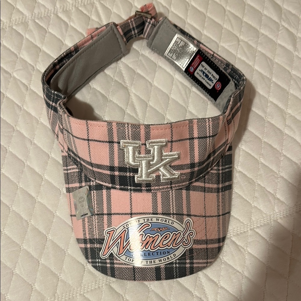 Plaid Pink Kids Visor